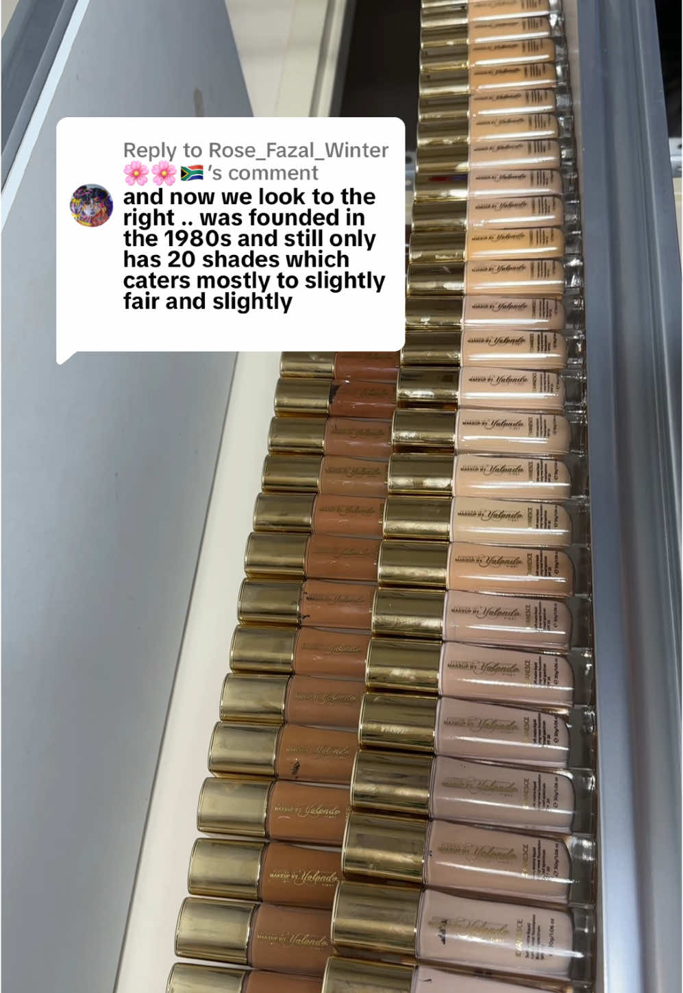 Replying to @Rose_Fazal_Winter🌸🌸🇿🇦 45 Shades Evanesce Soft Matte Liquid Foundation #viral #makeup #beauty #SmallBusiness #viraltiktok #makeuphacks #playinginmakeupbyyolondo #mua 