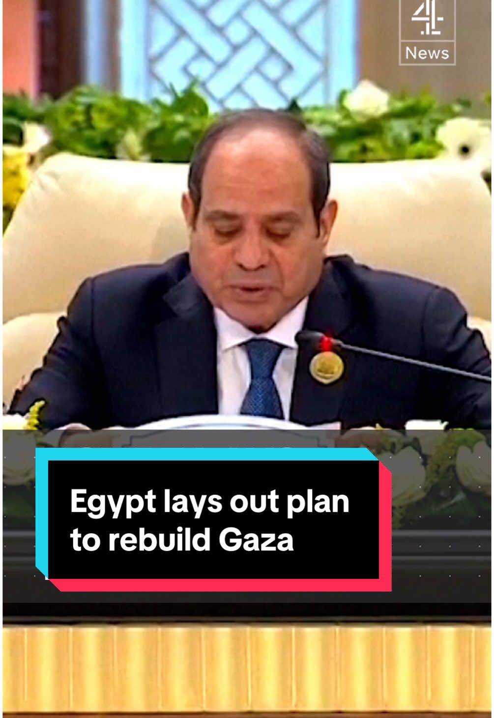 Egyptian president, Abdel Fattah al-Sisi, has laid out his plan to rebuild Gaza at an emergency summit in Cairo today. He wants to counter Trump's proposal for a Middle East 'riviera' and focus instead on reconstruction. #Israel #Gaza #Egypt #ArabSummit #Trump #IsraelGazaWar #MiddleEast #Africa #Channel4News