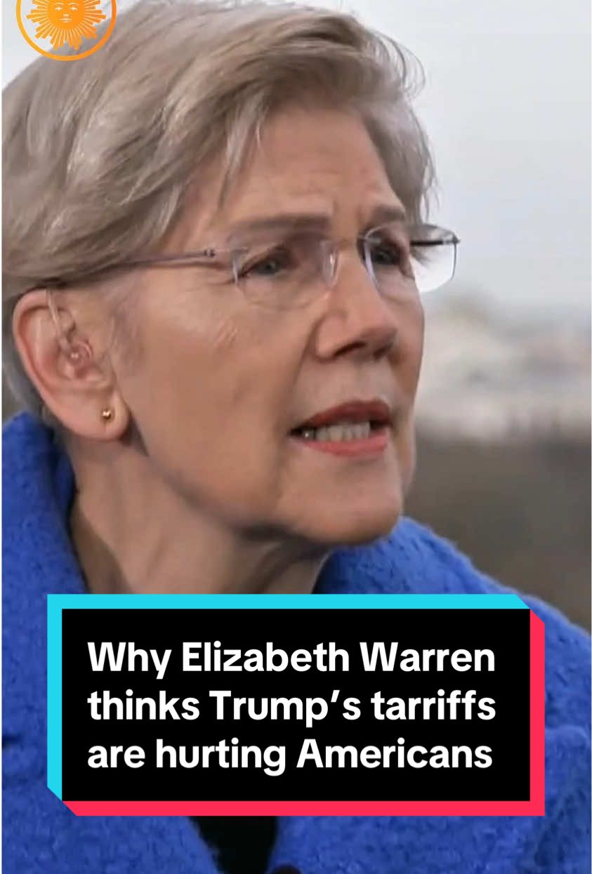 @elizabethwarren tells @tonydokoupil that tariffs can be useful in some cases, but broad, sweeping tariffs will hurt Americans by driving up prices. Warren criticizes President Trump’s trade policies and claims they contradict his promise to lower costs for Americans: 