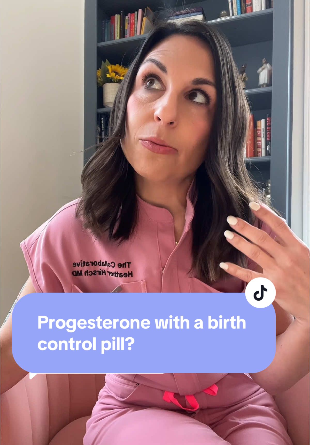 Replying to @MCZ yes! Let me explain why you can take progesterone with your birth control pill. Any questions that remain? #perimenopausal #menopausedoctor #womenoftiktokover40 #hormonetherapy #progesterone #perimenopausalwomenoftiktok #bioidenticalhormonetherapy 