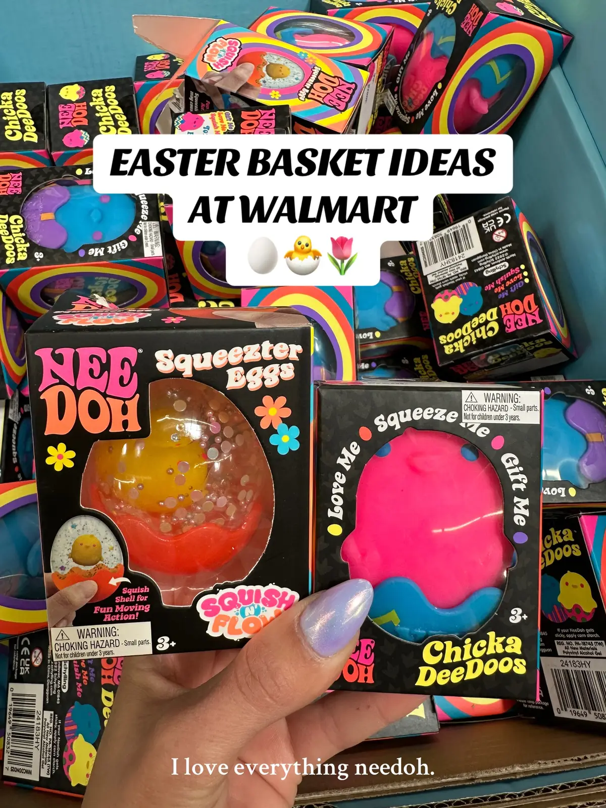 Easter is around the corner! A few ideas to help build your Easter baskets 💛 #easter #easterbasket #easterbunny @NeeDoh Official @CrazyAarons 