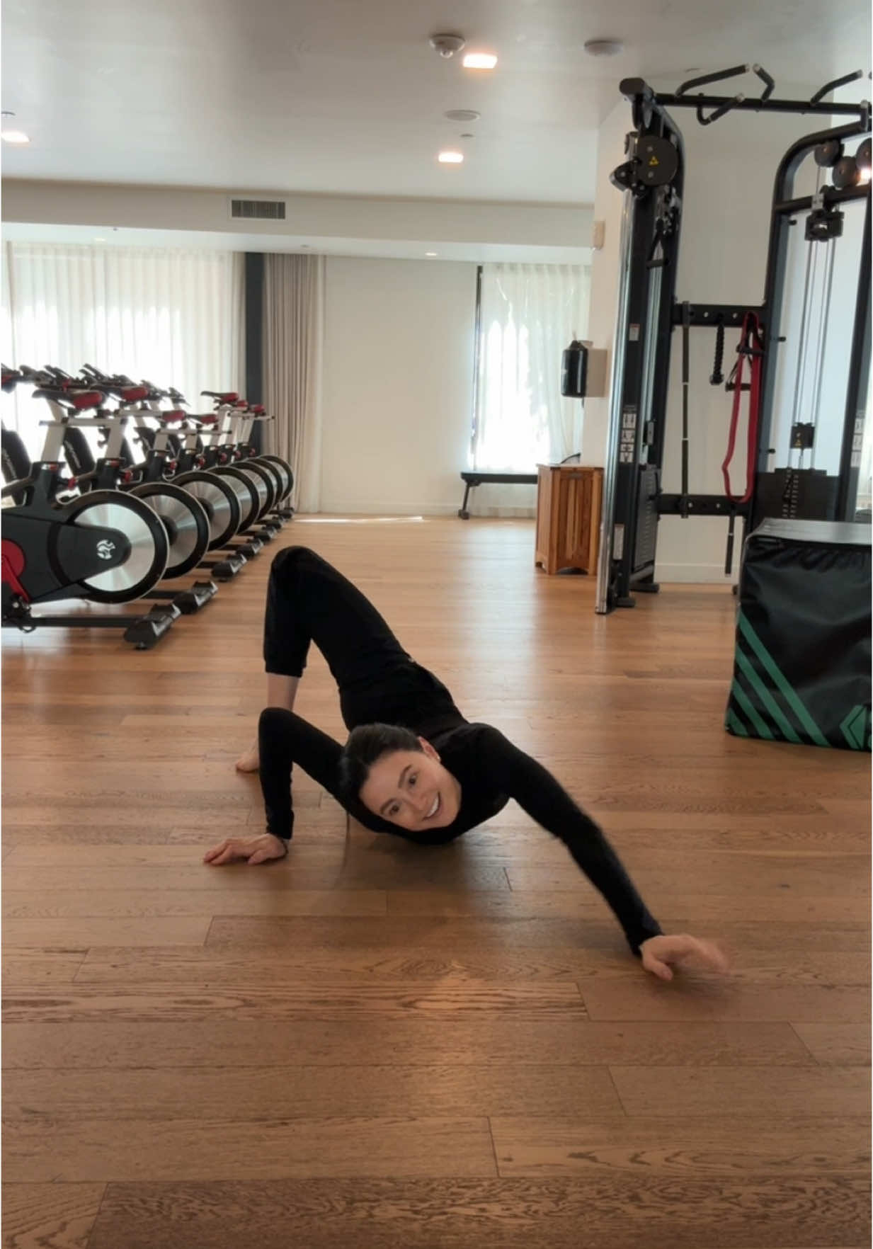 Morning Rehearsal. 🎥  #marinamazepa #contortion #horrormovies #horrortiktok #actionmovies 