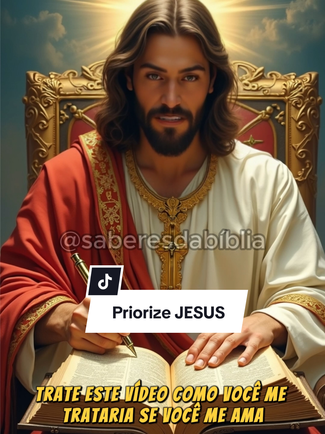 Priorizem o senhor JESUS em suas vidas!!! #jesus #deus #Fé #cristaosnotiktok #