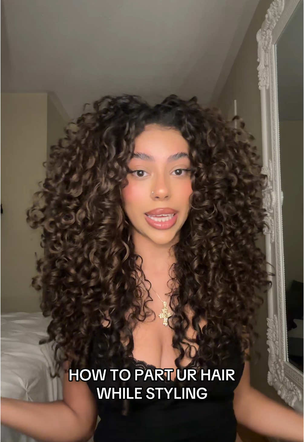 no part has my heart ❤️  #fyp #viral #hair #curlyhair #curls #curlyhairtutorial #curlyhairroutine 