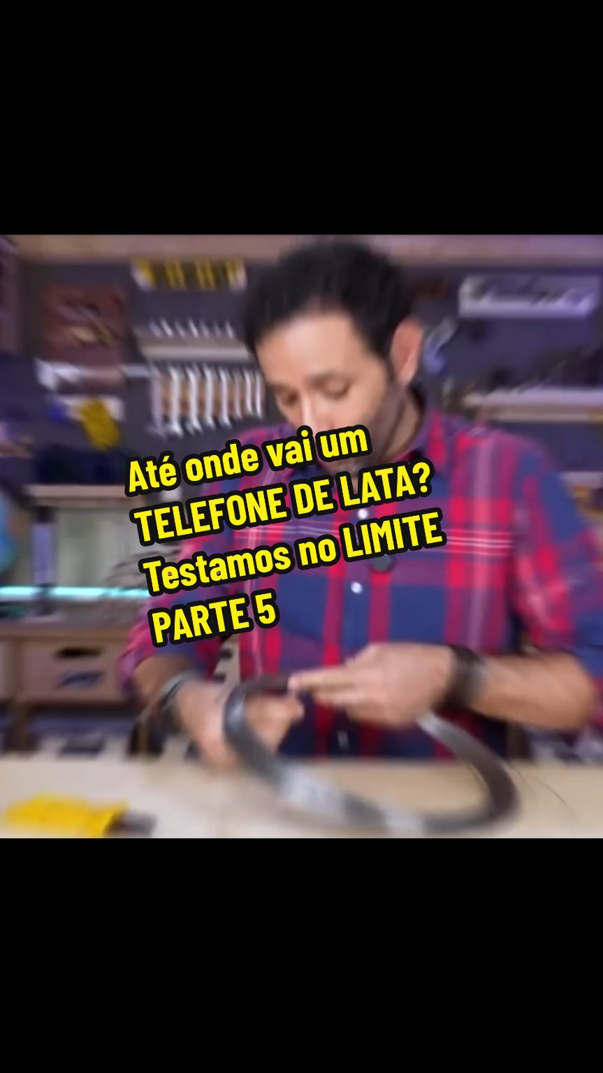 Até onde vai um TELEFONE DE LATA? Testamos no LIMITE! PARTE 5 #manualdomundo  #manualdomundo15anos  #iberethenorio  #telefone  #telefonedelata 