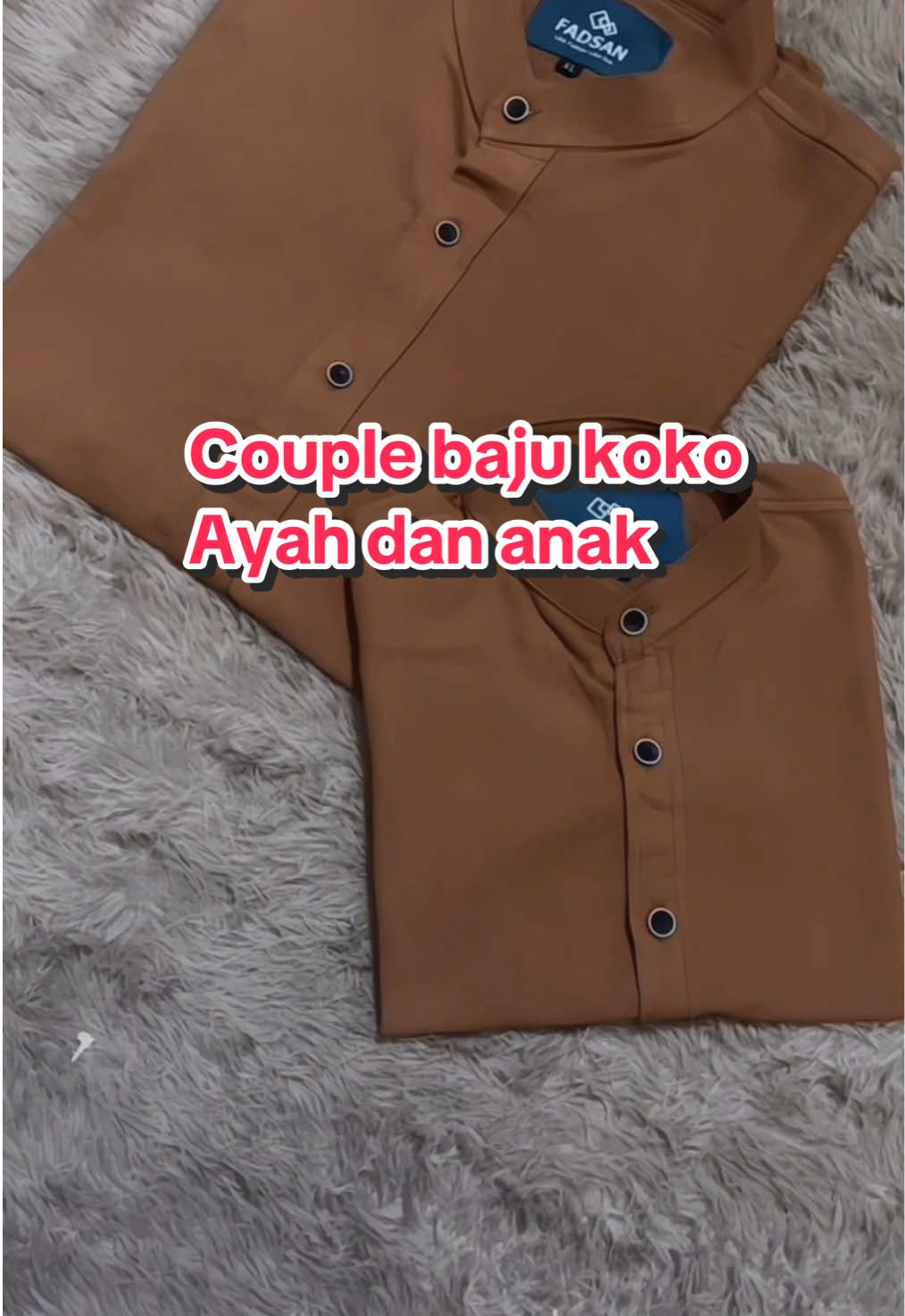 Lebaran pakai baju couple sama ayah 😍😍 #bajukokoayahanak #bajukokomuslim #bajukoko #bajukokofadsan #fadsan #fyp #wibgajian #gilagilajualan 