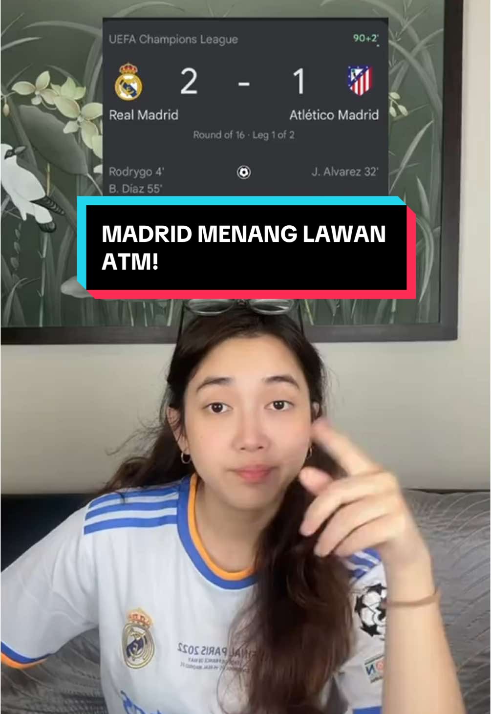 KALO UCL AJA MAIN NYA BEGINI🙂 #nadinemadrid  