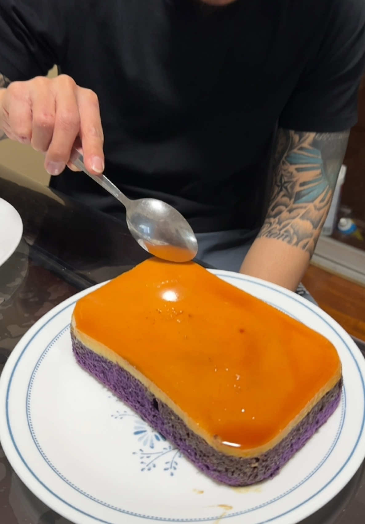 Husband approved my custard cake!