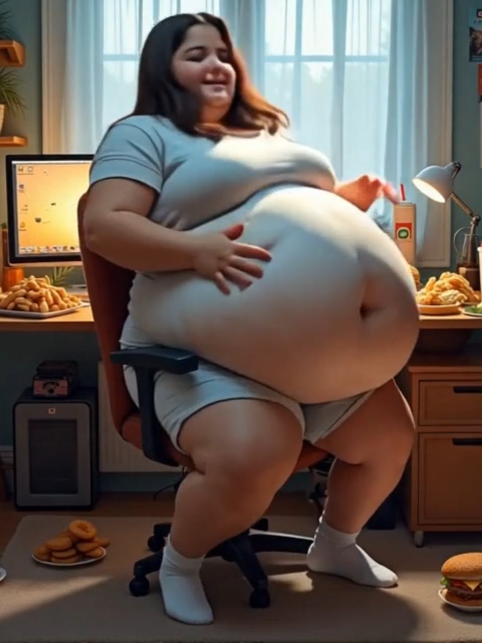 The fattest of Bellies #belly #bigbelly #expandingbelly #weightgain #inflation #bellyinflation #bellyexpansion #bellyfat