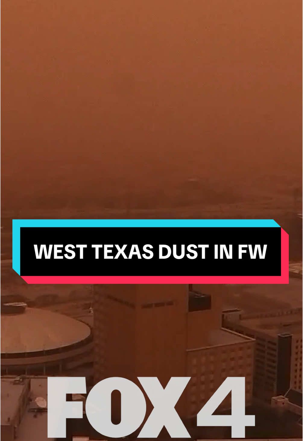 Dust from West Texas blew into Fort Worth on Tuesday afternoon. #fortworth #texas #dust