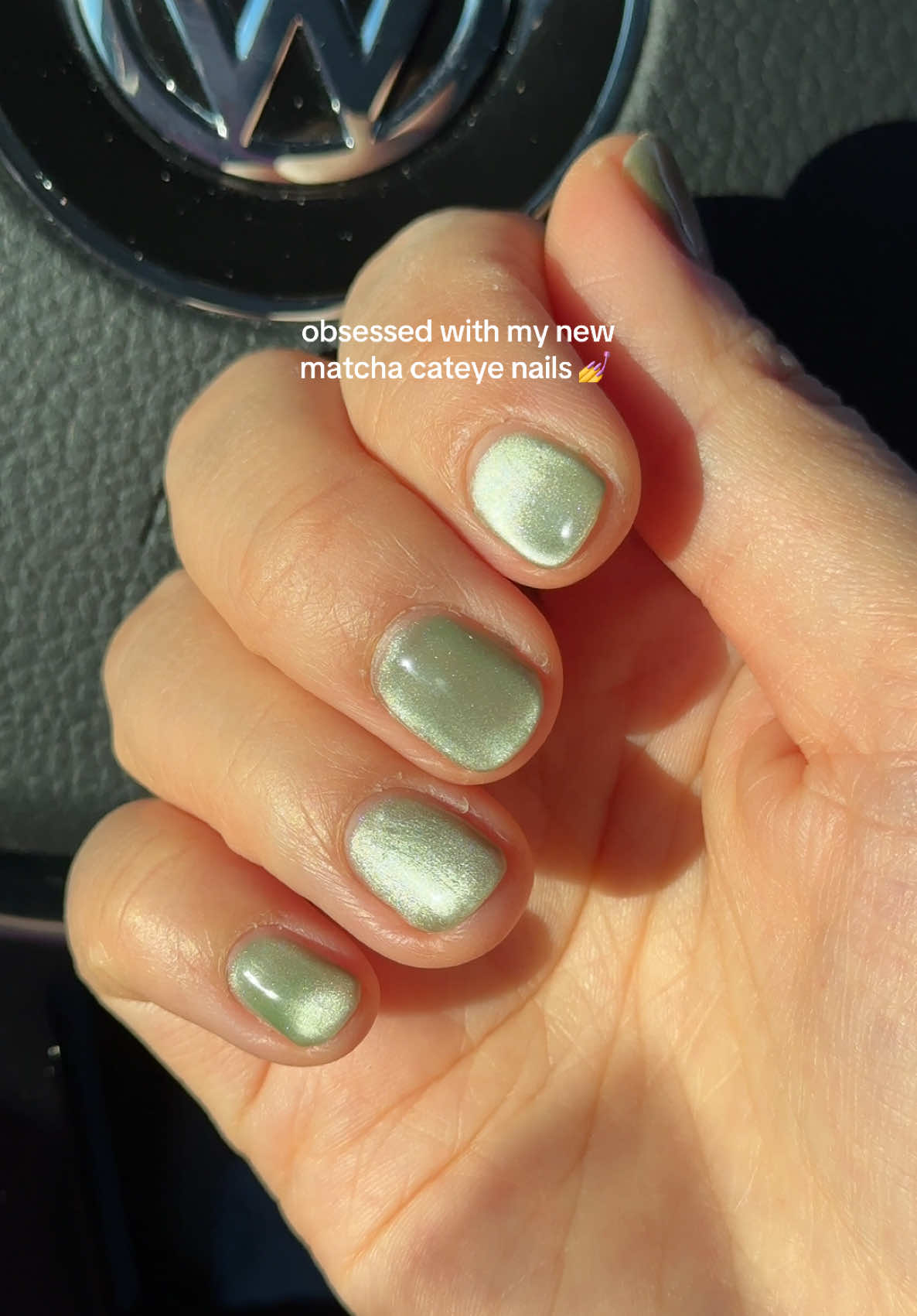 For all my short nail girlies 💅💚 #shortnails #shortnailinspo #cateyenails #matchagreen #matchatok #jadegreen #newnails #gelnails #gelnailsathome #nailtechlife #diynails #davidyurman #davidyurmanring #momtok #styleinspo #springnailinspo #fyp 