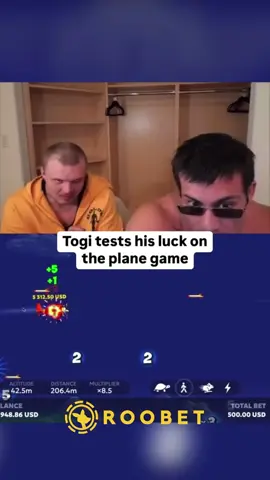 Togi tests his luck on the plane game 🥵 #kickstreaming #togi #viralclip