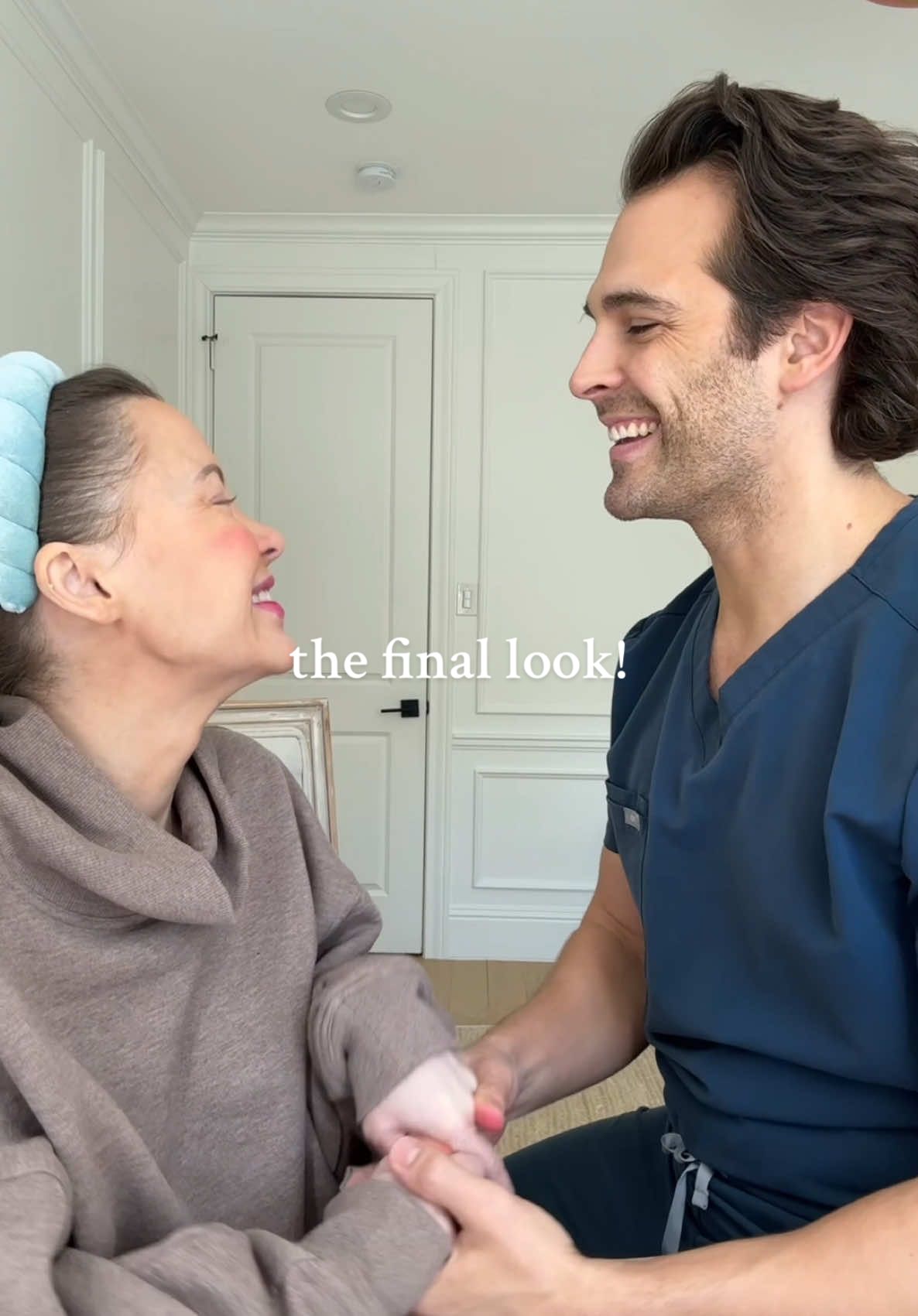 Replying to @Loren Bourgeois all of my eyebrows fell out last week 🥹. I feel like they look fine on here but in person you can tell that I have eyebrow tattoos. I felt so sick from chemo and was insanely emotional from the Lupron shots and I kept crying about it. 🥹 our husband is the sweetest and went to @sephora for me. He had no idea what to get so he asked here on TT and people sent tons for suggestions. In the beginning videos he kept referencing “a paint stick” to fix up my brows and we finally get to see what a “paint stick” is lol. How did we not know 😂 so grateful for him doing all of this and making us all laugh that is definitely the best medicine!!! #bridgetandmike #ourhusband #sephora #surprise #makeup 