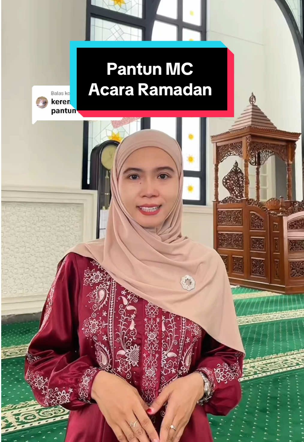 Membalas @Rizaa  Di bulan puasa banyak pihak sekolah atau lembaga lainnya mengadakan buka puasa bersama. Nah..supaya acara semakin cair, 6 pantun ini bisa dijadikan referensi😉✨ #MC #Ramadan #Puasa #Bukber #Pewara #PembawaAcara #Moderator #reelsinstagram #Jakarta #Tips #trending #tipsandtricks #fyi #teacher #guru #publicspeaking #publicspeaker #masterofceremony #Pantun #Karya #BuRizqi