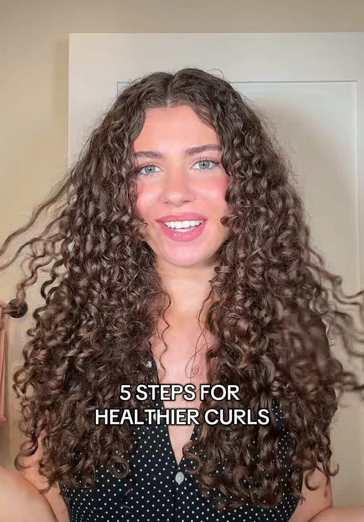 5 STEPS FOR HEALTHIER CURLS 🤍🤍 #curlyhairroutine #healthyhair #curls #hairhealth 