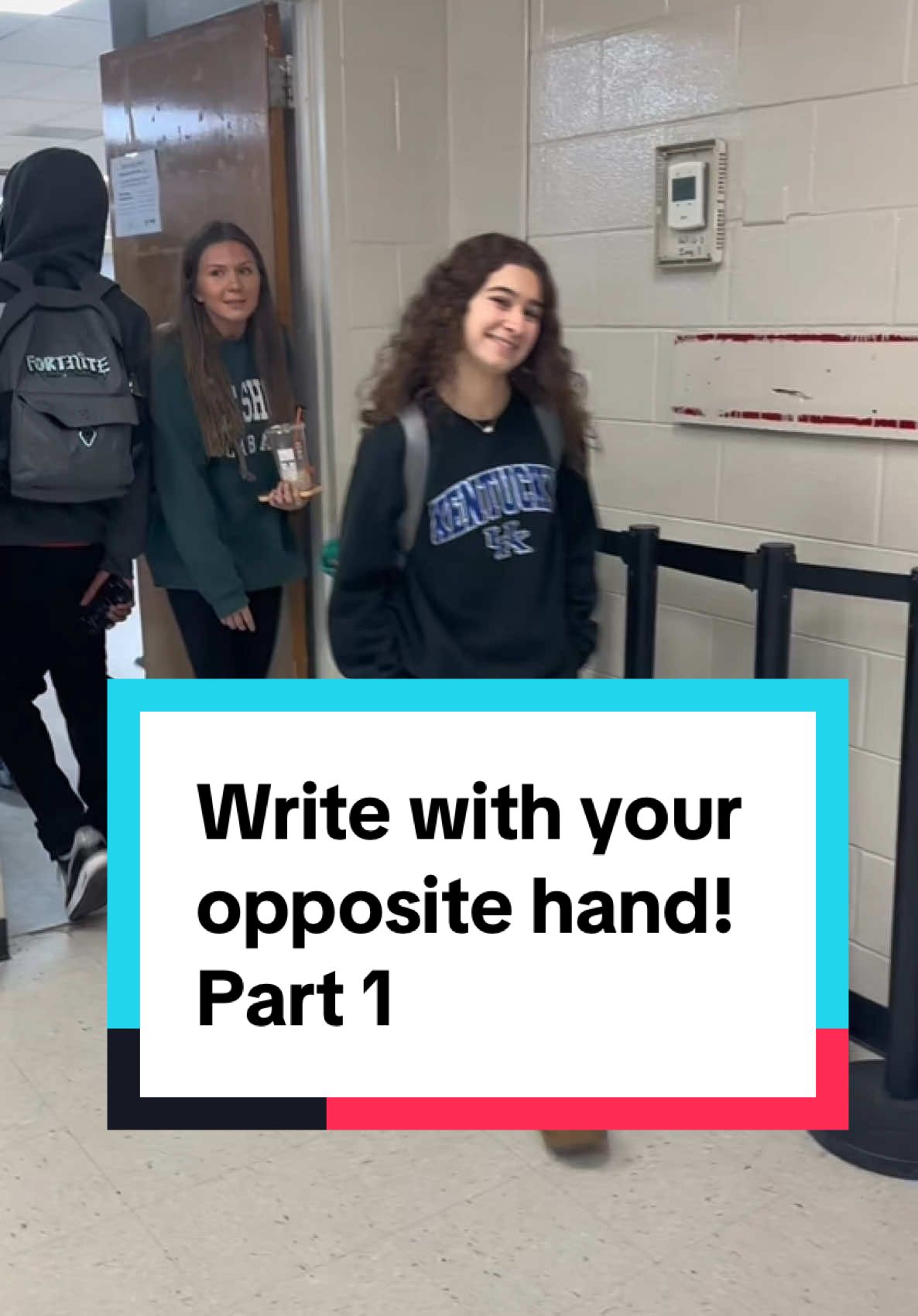 This one might be one of my favorites 😂  part 1! #DailyQuestion #questionoftheday #teachersoftiktok #students #teacher #seniors #classof2025 #writingchallenge #letters #handwriting #writing #oppositehandchallenge #opposite 