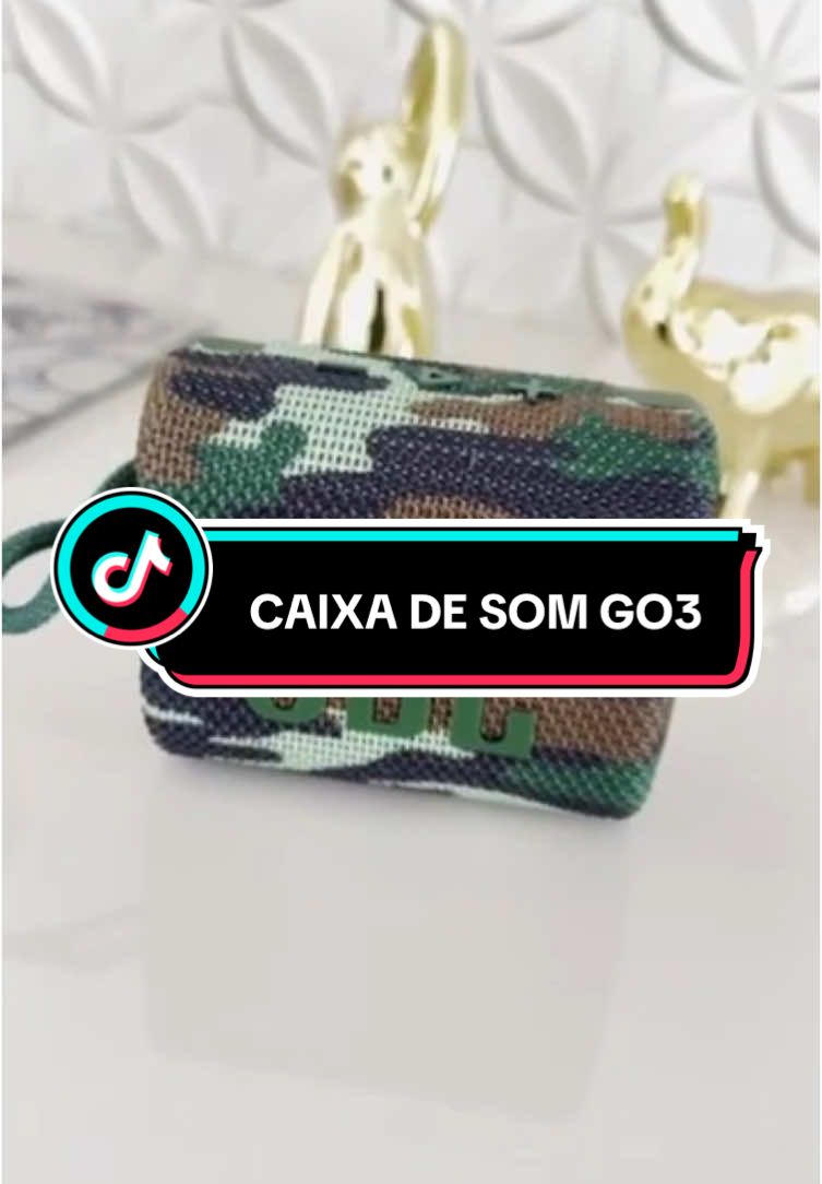 Link do Produto na Bio!! Caixa de Som Bluetooth Go 3: Potência, Estilo e Resistência Para Qualquer Lugar!🛒