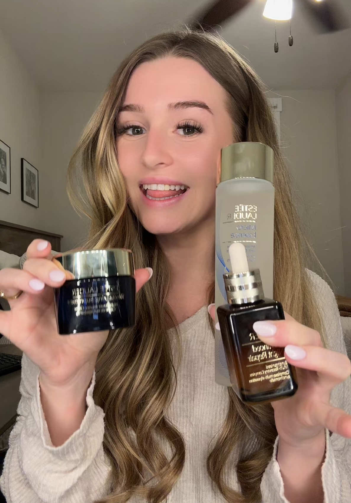 @Estée Lauder a night time routine 🩵 #giftedbyesteelauder #skincare #skincareroutine #skin #dryskintips #nighttimeskincare @Community X SEEN 