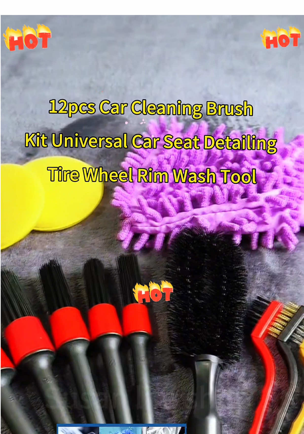 #susanlifeshop #12pcs #carcleaning #cleaning #brush 