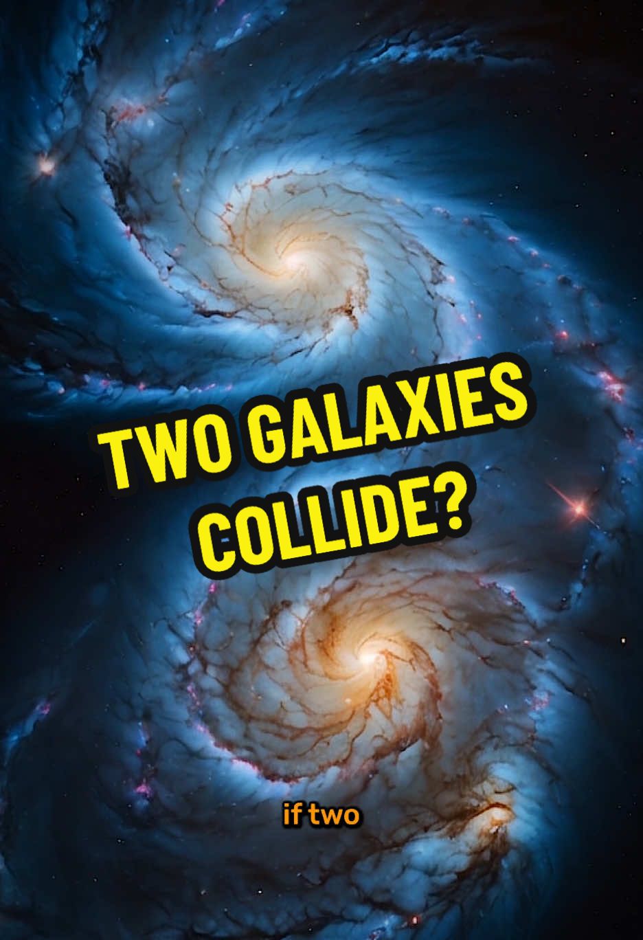 What if two galaxies collided together? What happened? 🌌 Crazy space videos every day! 👽 #galaxy #collide #whatif #space #nasa #discovery 