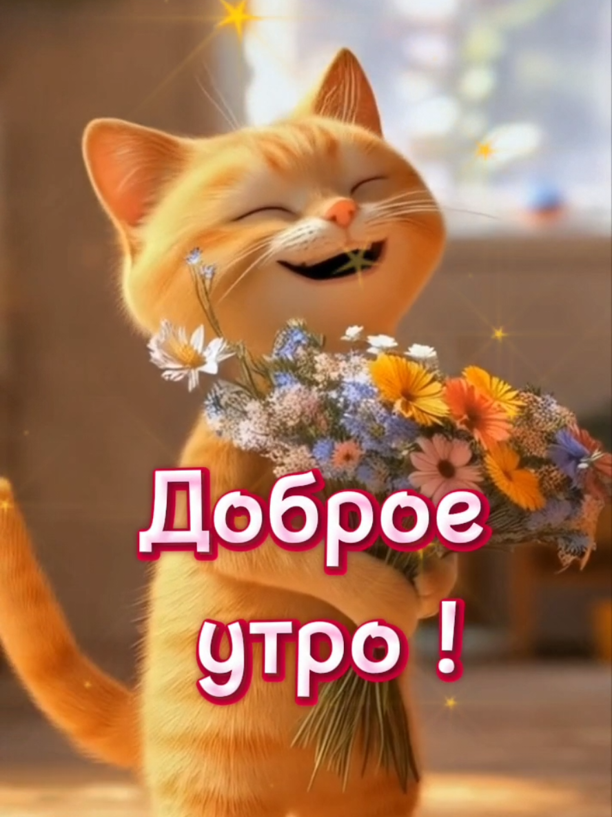 #доброеутро #сдобрымутром #утро #добро #кот #котик #хорошегонастроения 