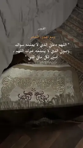 اللهم قلباً هادئاً...كَهدوء صلاة الفَجر💛 #صلاة_الفجر #قرآن #الفجر_راحه_نفسيه🌸