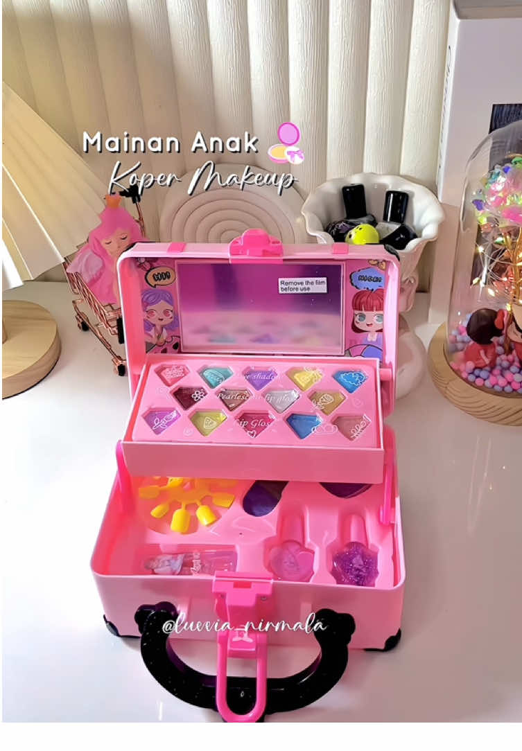 Mainan anak koper makeup aman bngt buat anak” bahan nya anti pengawet dan anti bikin kulit iritasi #mainankoper #kopermakeup #kosmetikanak #mainananak #koperviral #makeuplengkap #xypbca #koperanak 