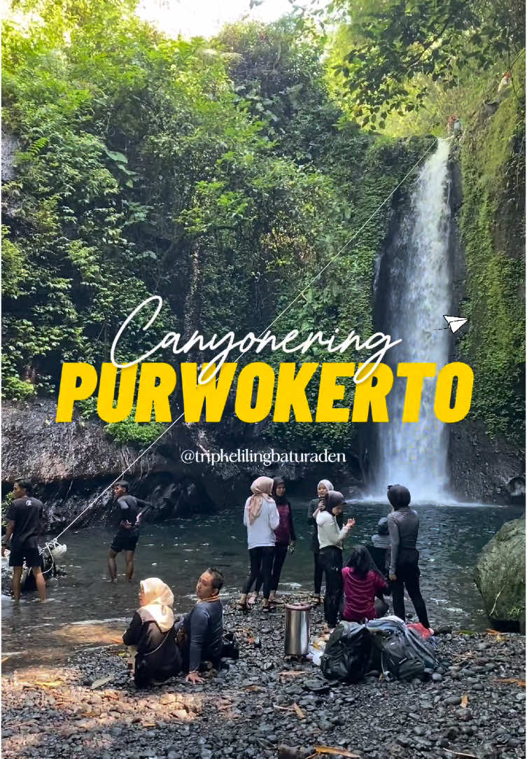 CANYONERING PURWOKERTO!!! yang mau langsung terror adminnya @tripkelilingbaturraden 🫵🏻 #canyoneering #purwokerto 