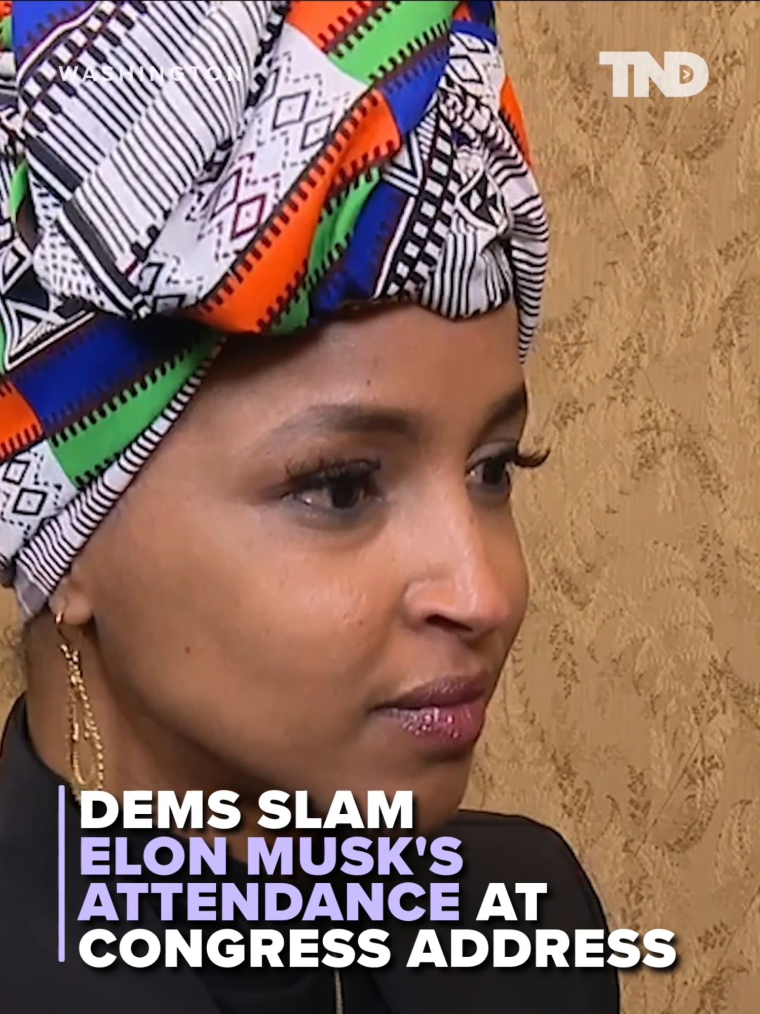 Before Trump's address to Congress, Rep. Ilhan Omar, D-Minn., and Rep. Shomari Figures, D-Ala., slammed DOGE leader Elon Musk and his attendance at the address.  #trump #doge #democrats #ilhanomar #congress #politics #elonmusk