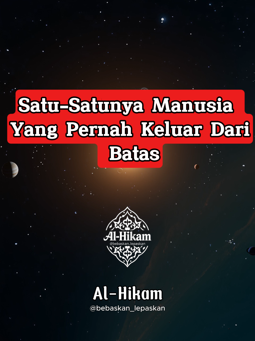 Satu-Satunya Manusia Yang Pernah Keluar Dari Batas Alam Semesta #rasulullah #nabimuhammad #isramiraj #sidratulmuntaha #alamsemesta