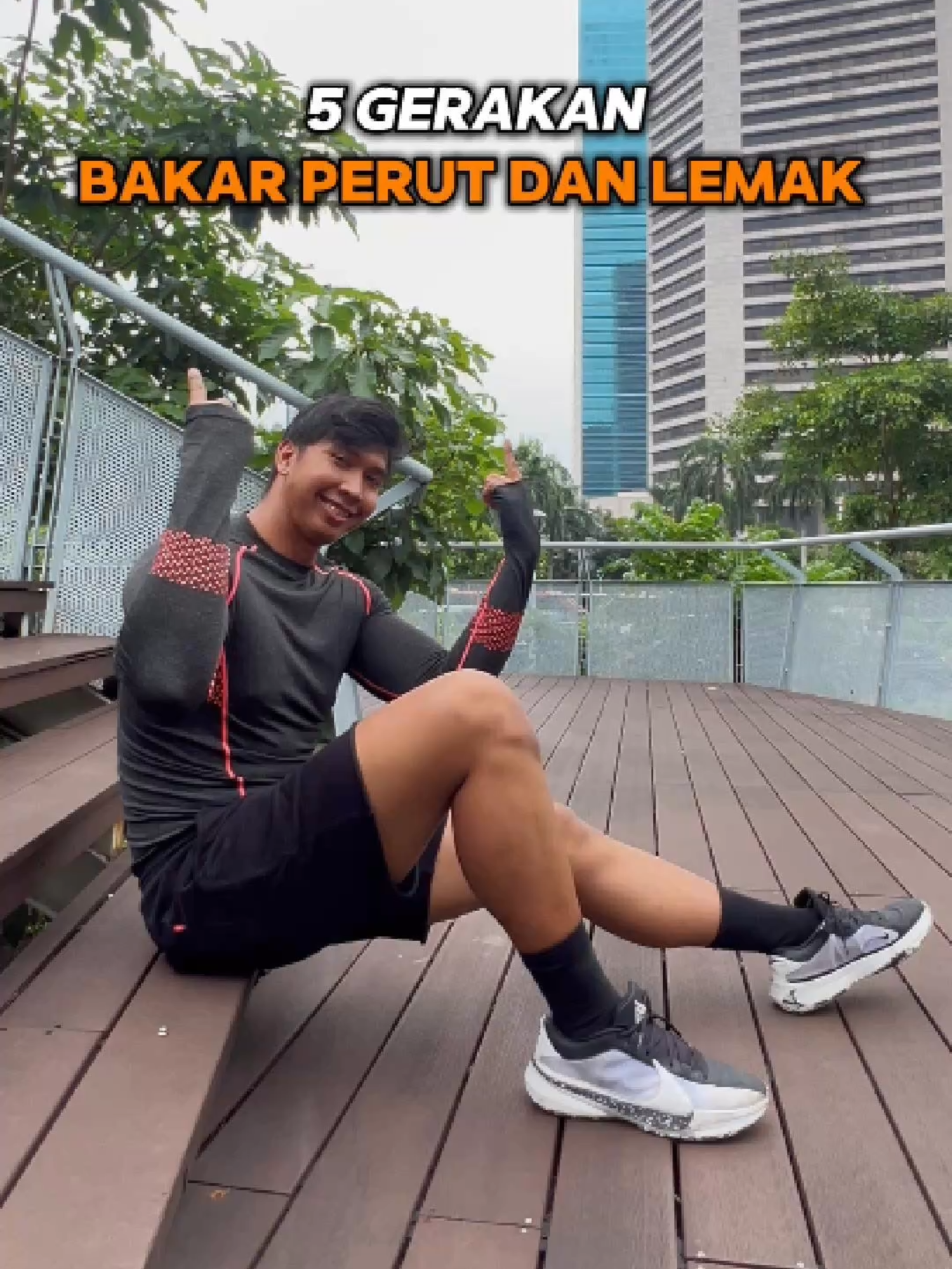 5 Gerakan Untuk BAKAR PERUT DAN LEMAK 🔥 Save video ini dan cobain sendiri di rumah ya 💪 #absworkout #olahragatiktok #olahragadirumah #GymTok 