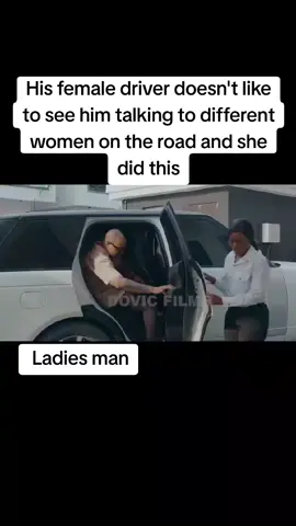 His female driver doesn't like to see him talking to different women on the road and she did this#ladiesman #viral #nollywoodmovies 