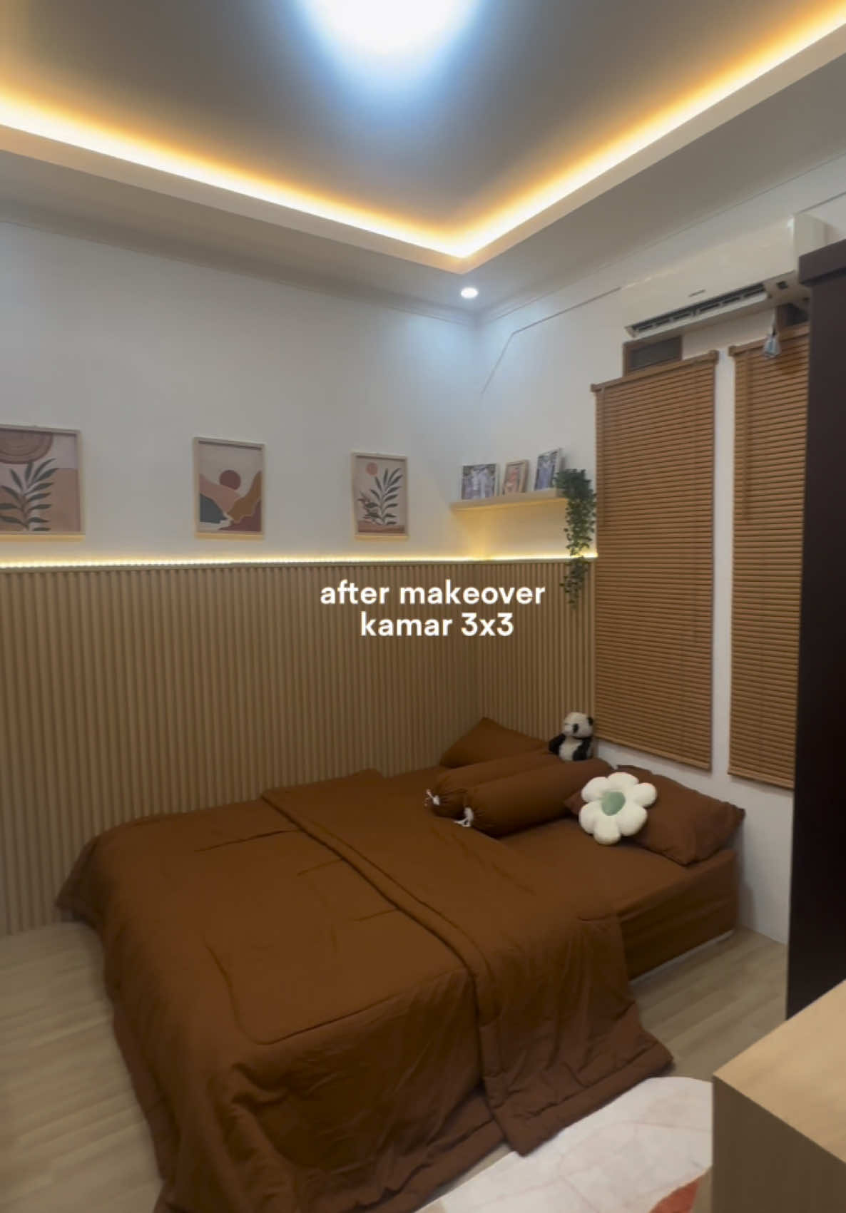 Spill abis berapa ga ? Buat makeover kamar 3x3 ini #makeoverkamar #kamaraesthetic #aesthetic #kamartidur #makeover 