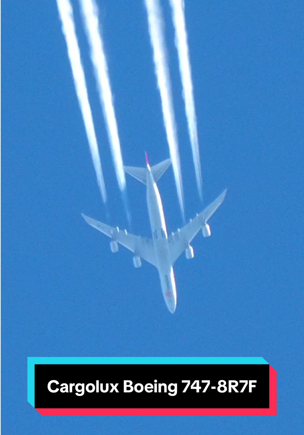 Cargolux Boeing 747 at 35.000ft 😮✈️ #boeing #boeing747 #aviation airplane #planespotting #avgeek 