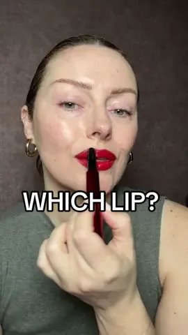 Which finish of @hourglasscosmetics iconic Red 0 is your favorite? Can you guess mine? #hourglasspartner #redlips #iconic #fyp #kjhtaughtme