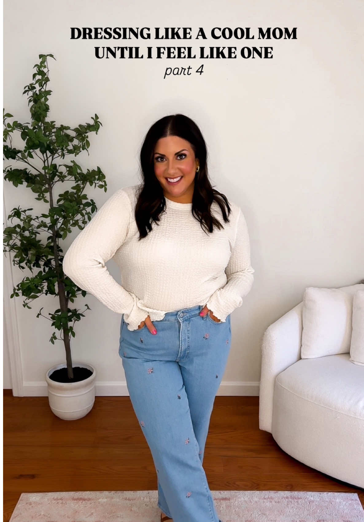 Go to the LTK 🔗 in my bio to shop this cool mom outfit! My whole goal of this series is to find quick and easy outfits that I can throw on and go while still feeling like a comfortable, confident, cool mom and this one totally fits the bill!  #coolmom #coolmomoutfit #midsizemom #midsizefashion #midsizestyle #midsize #springfashion #springstyle #affordablefashion | mom outfit, cool mom, mom style, midsize mom, affordable fashion, midsize, midsize mom, spring fashion, spring style