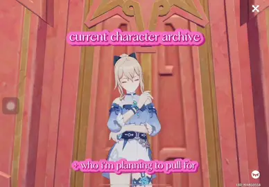 my current character archive 🗂️💫 who’s everyone saving up for? are you waiting for new characters or your favorite character’s rerun? 😄 #genshin #GenshinImpact #hoyoverse #hoyocreators #fyp #foryoupage #genshintok #genshinedit #genshinmemes 