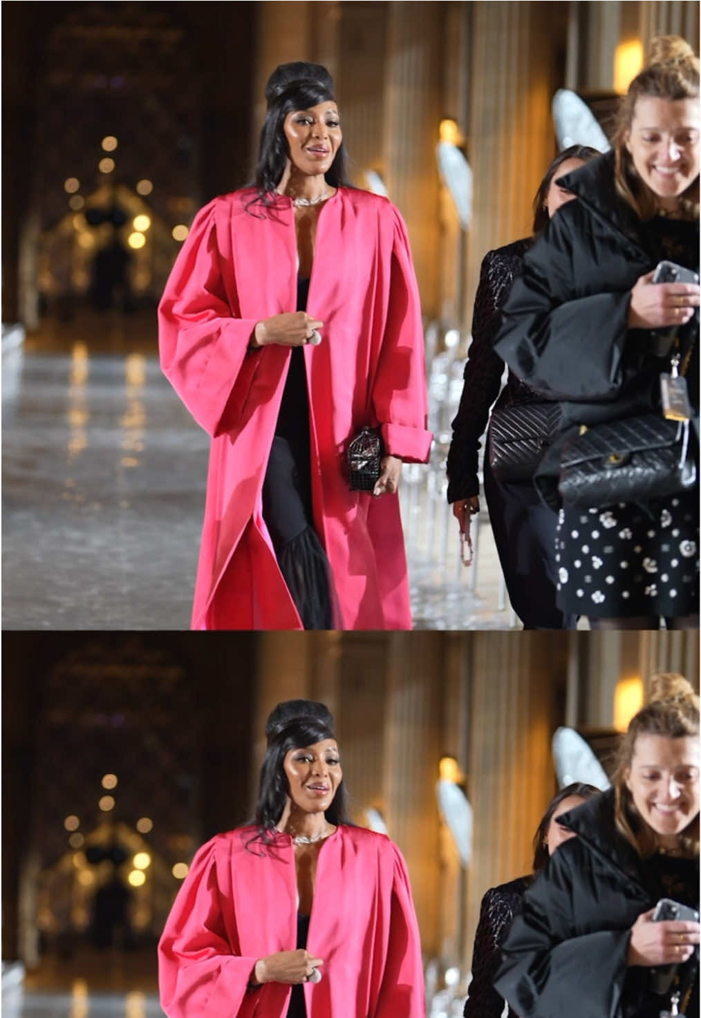 #naomicampbell beim „Le Grand Dîner du #Louvre“, welches gestern im Rahmen der #ParisFashionWeek veranstaltet wurde.  #Paris #LouvreMuseum  📷 Getty Images