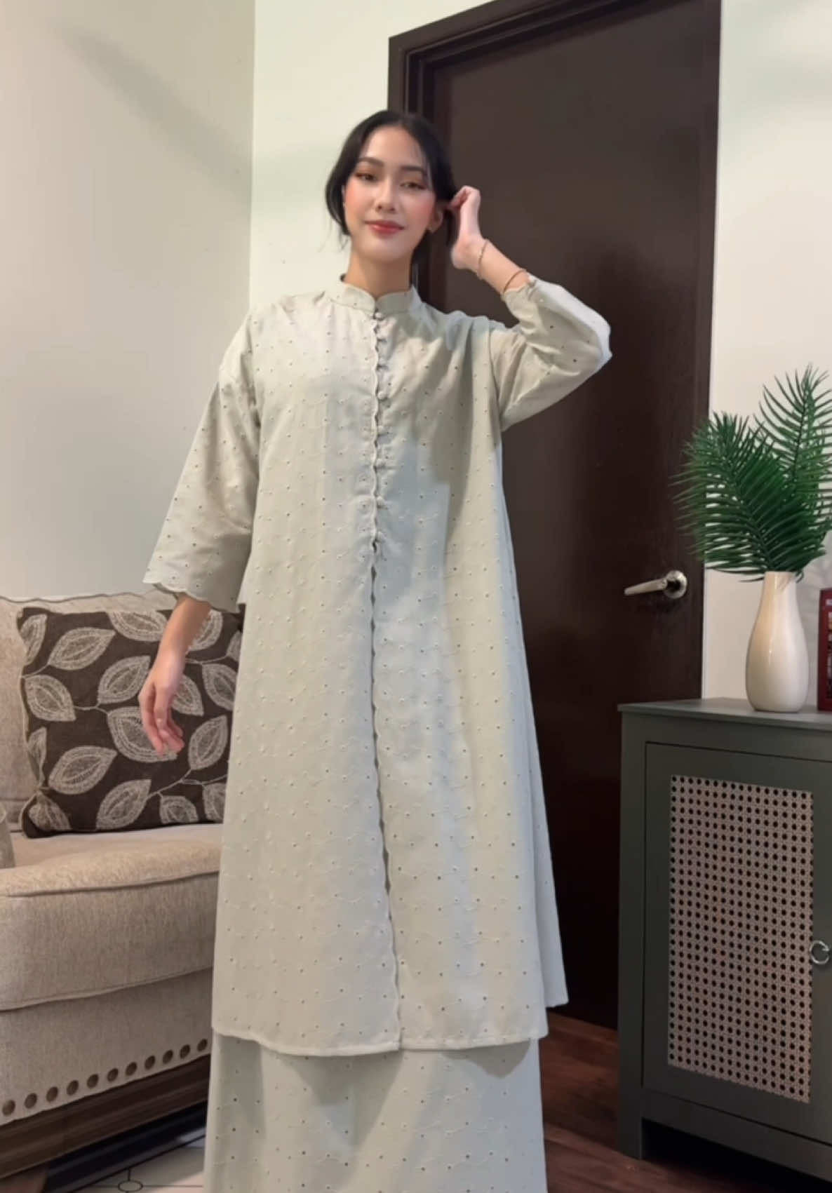 New kurung mariam, in code Cinta ( mint green ) purchase kat copiah ( om3ra.os )#bajukurung2025 #raya #raya2025 #bajukurung 