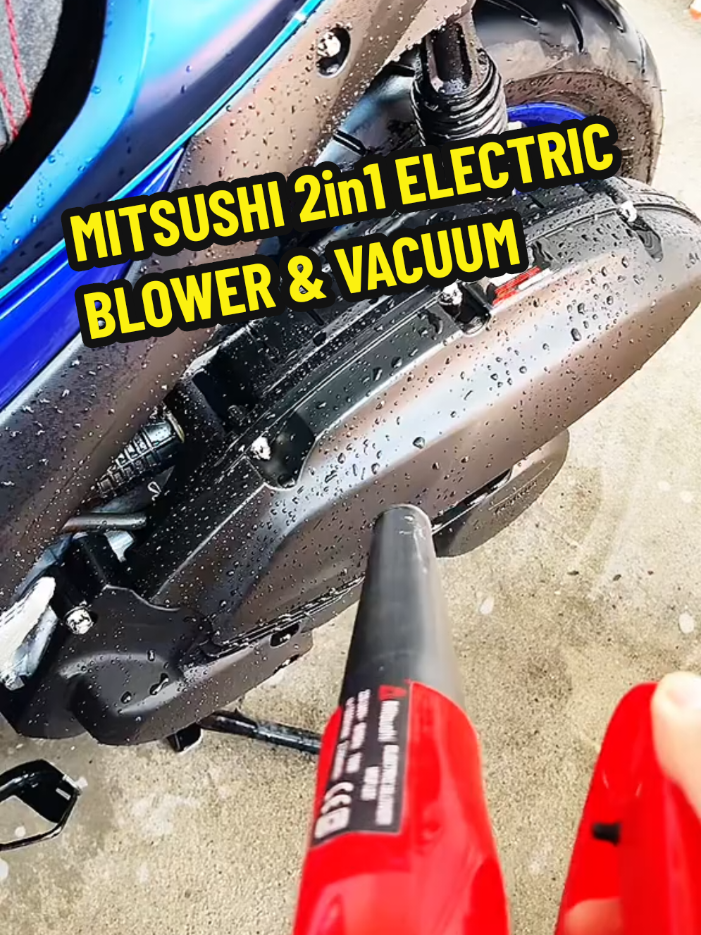 MITSUSHI 2 in 1 Electric Blower and Vacuum #mitsushi #vacuum #blowermotor #motorcycle #motor #carwash #2in1 #trending #budolfinds #tiktok #fyp #supportsmallbusiness #tiktokfinds #affiliatemarketing 