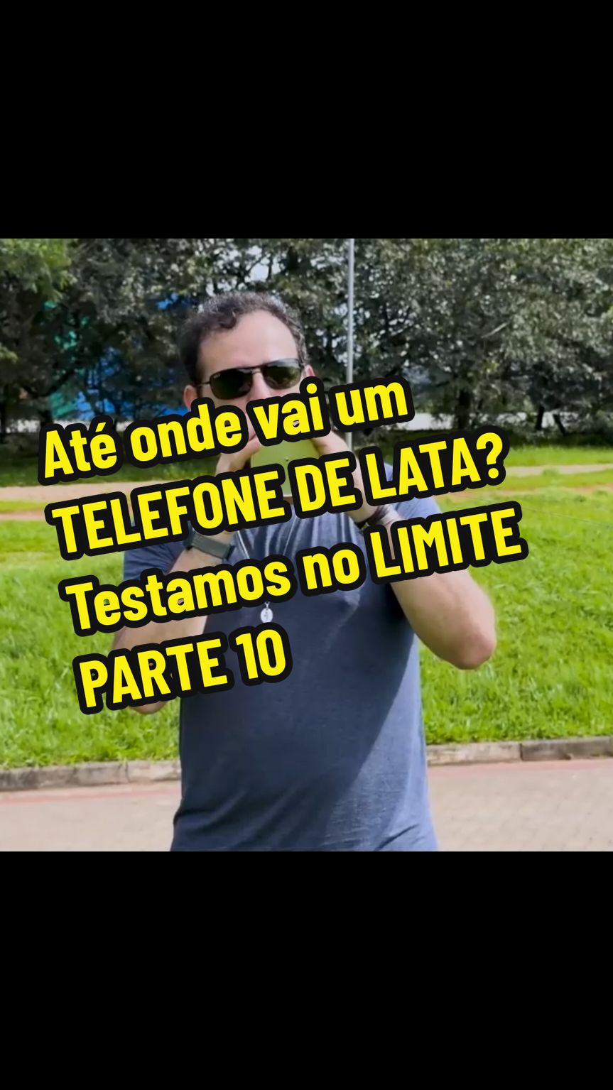 Até onde vai um TELEFONE DE LATA? Testamos no LIMITE! PARTE 10 #manualdomundo  #manualdomundo15anos  #iberethenorio  #telefone  #telefonedelata 