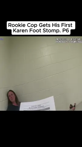 Rookie Cop Gets His First Karen Foot Stomp #fyp #usa #cam #bodycam #situation #criminal #cops #police 