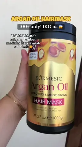 Kormesic Argan oil improving and and moisturizer hair mask #moisturizer #hairmask #conditioner #arganoil #hairtreatment #haircare 