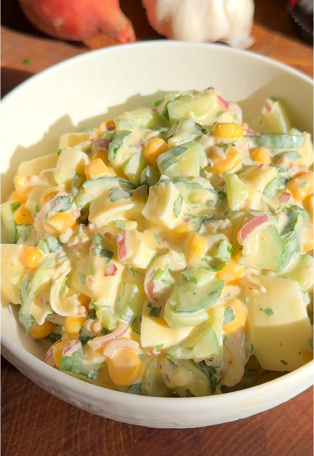 Cucumber Egg Salad Full recipe via  𝐋𝐢𝐧𝐤 𝐢𝐧 𝐦𝐲 𝐁𝐢𝐨 or at 𝐄𝐒𝐒𝐄𝐍𝐏𝐀𝐑𝐀𝐃𝐈𝐄𝐒.𝐂𝐎𝐌 #cucumbereggsalad #cucumbersalad #saladrecipe