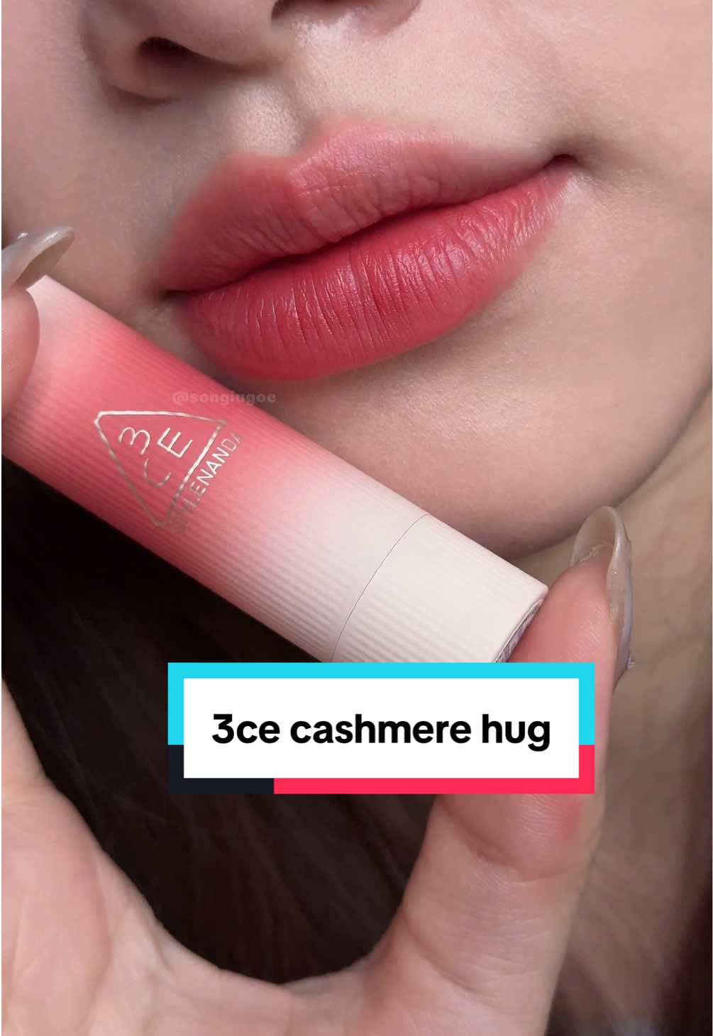 3ce Cashmere Hug Lipstick!! 07 Knit nha nàng!!! #son3ce #3ce #3cecashmerehug #3ceknit #sonlen #3cecashmere