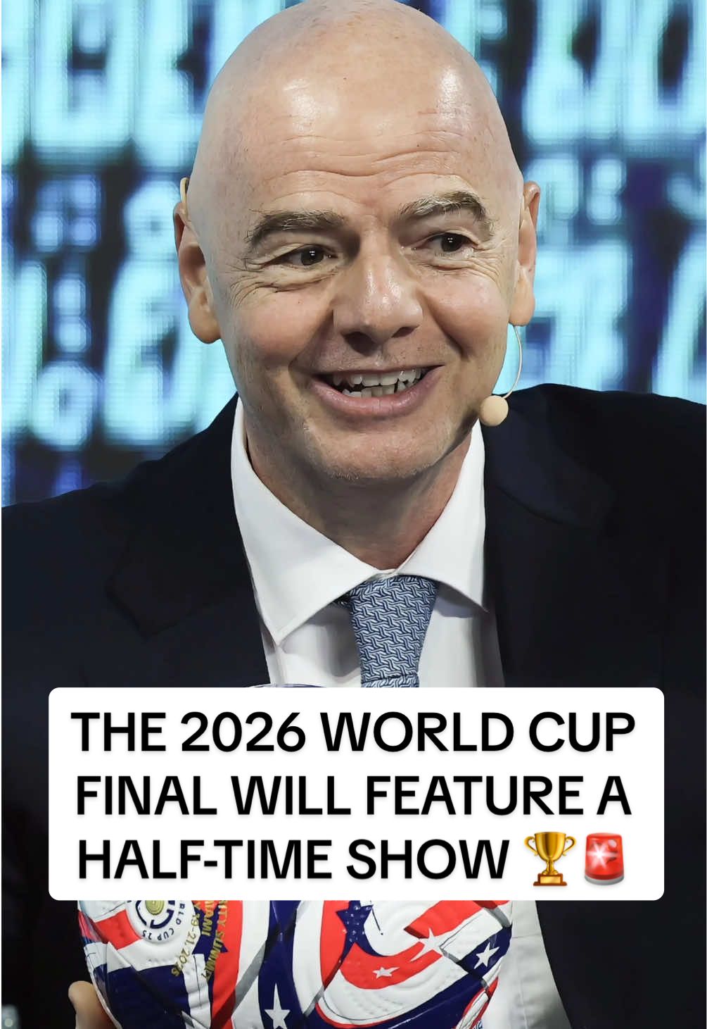 The 2026 FIFA World Cup Final will feature a Super Bowl inspired half-time show 🚨🏆 #worldcup #fifa #football #usa #2026 #messi #cr7 