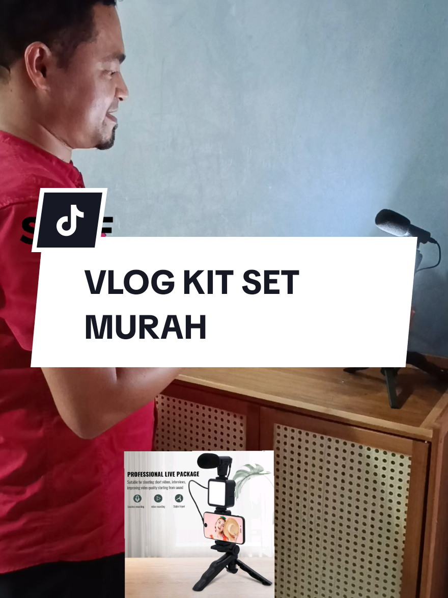 VLog Kit Set Termurah, yang mana pencipta video, jurufoto gambar sangat sesuai vlog kit set nie, Siap ada lampu flash, microphone ,remote lagi untuk ambil gambar. Harga yang sangat murah  Berminat boleh di bawah.