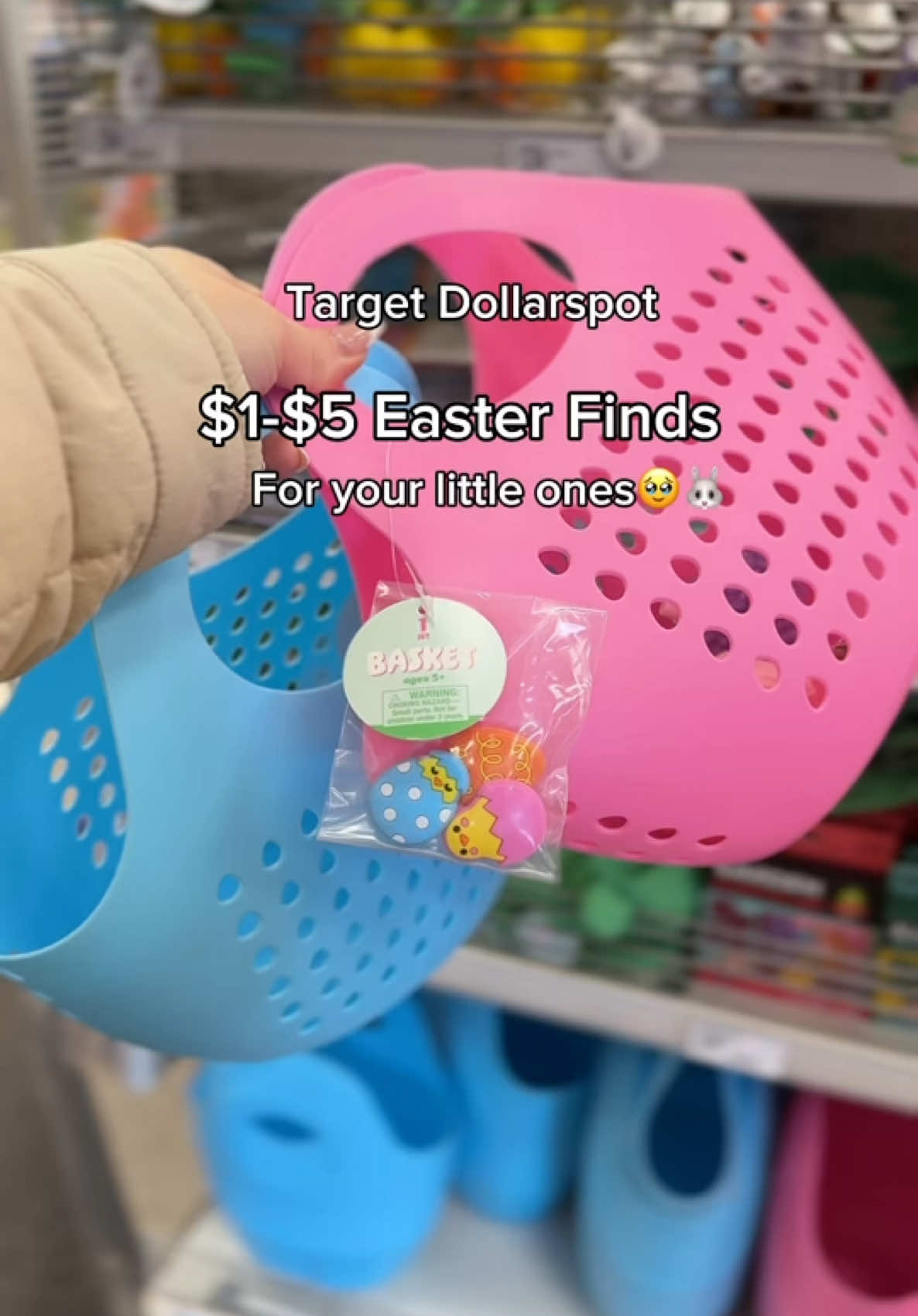 Those baskets 🥹🫶 Check your local store for availability ! #targetstyle #targetlove #targetdollarspot #easterweekend #easterbasket #eastereggs #easterbunny #toddlermusthaves #toddlerlife #toddlerentertainment #toddleractivities 