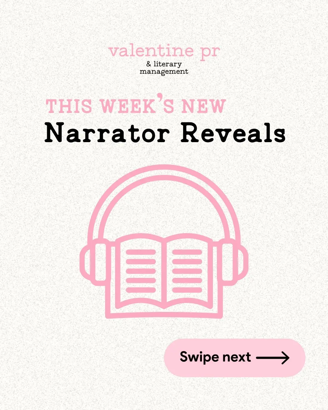 The wait is over—we’re revealing the narrators for our audiobooks! 🎧  Swipe to meet the voices bringing these stories to life! 🩷 -- #valentineprlm #vprlm #narratorreveal #audiobooks #romanceaudiobooks #romancebooks #audiobooknarrator