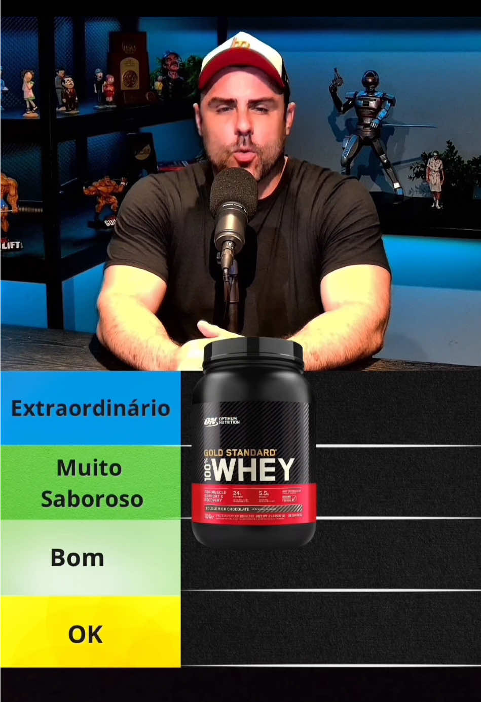 Na outra lista, levei em consideração vários fatores: tabela nutricional, ingredientes, matéria-prima, confiabilidade da marca, sabor… enfim, o conjunto da obra. Dessa vez, classifiquei as proteínas baseando apenas no sabor. E, obviamente, sabor é pessoal, então usei meu gosto particular e o feedback que recebo de clientes há mais de 10 anos. Me conta aqui nos comentários: concorda ou mudaria tudo? E qual o sabor de proteína que você mais toma? 👇😋 #Tierlist #Proteinas